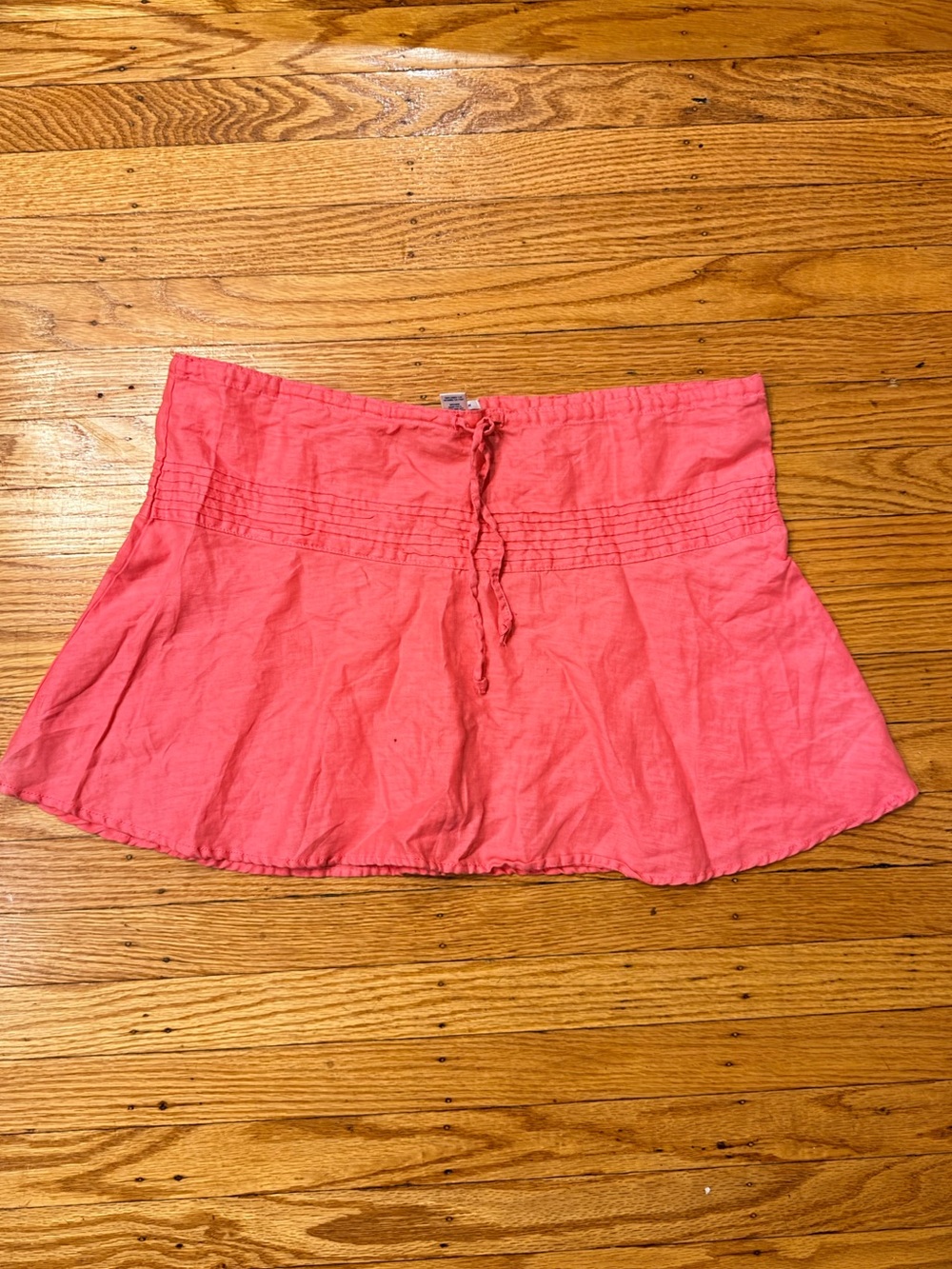 VTG Old Navy Pink Linen Mini Skirt